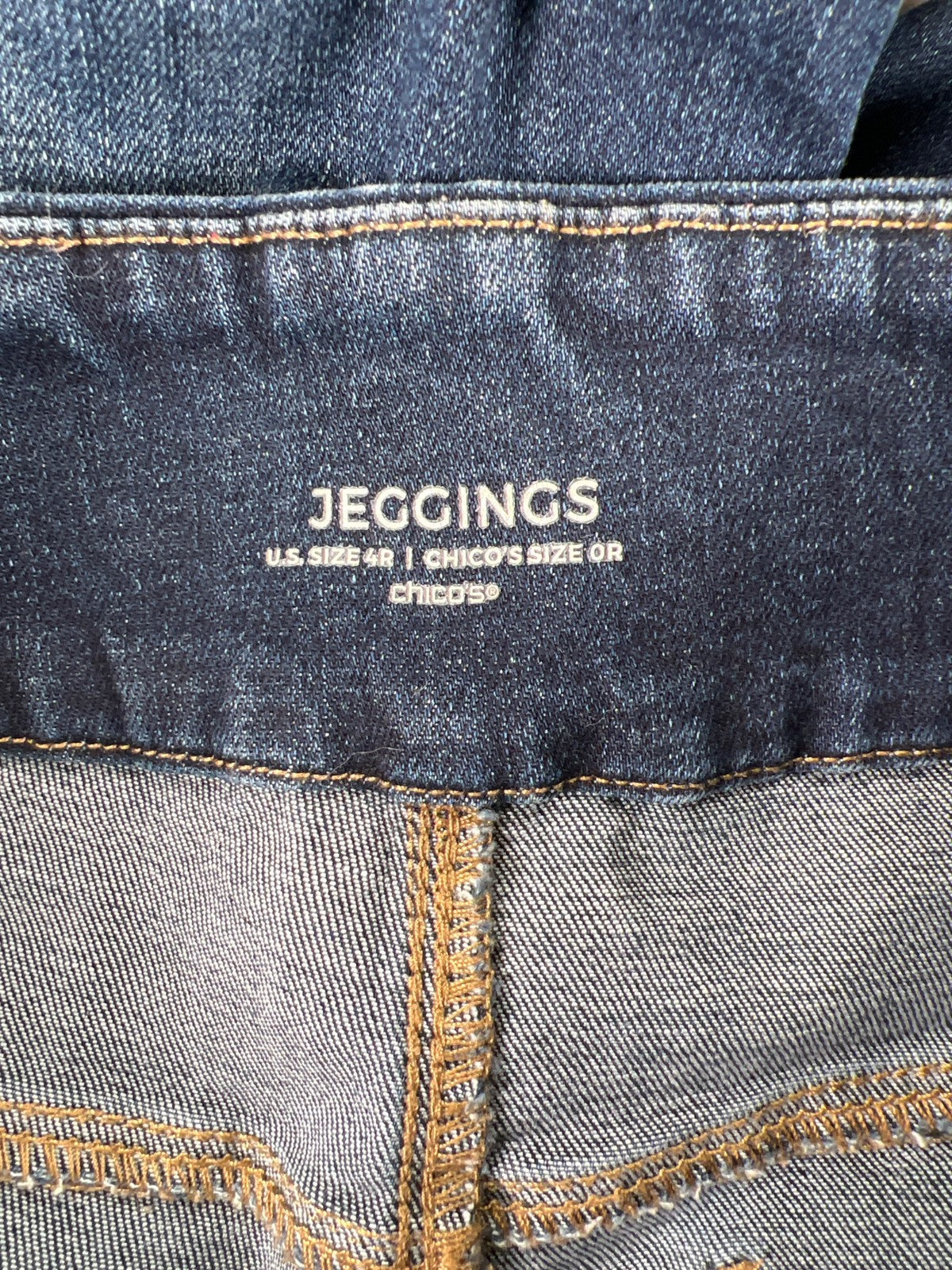 Chico’s Women’s Dark Wash Pull On Denim Jegging Jeans - 0/US 4