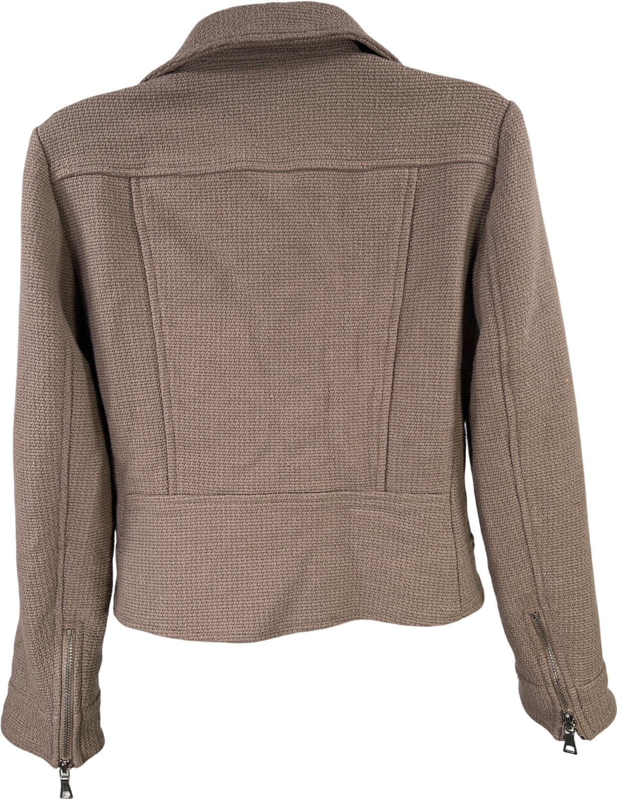 Ann Taylor Women’s Gray Asymmetrical Zip Jacket - XS Petite