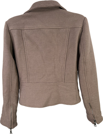 Ann Taylor Women’s Gray Asymmetrical Zip Jacket - XS Petite