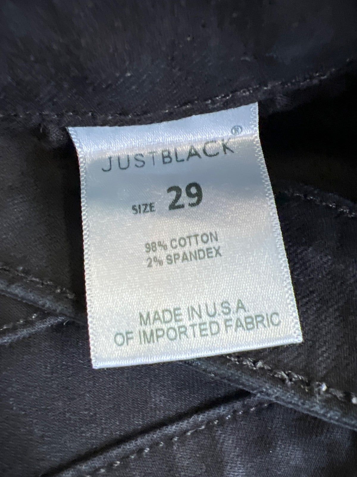 Just Black Women’s Black Denim Skinny Jeans - 29