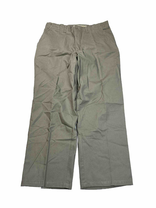 NEW Cabela's Men's Brown Aged Khaki Side Elastic Pants - 34x32