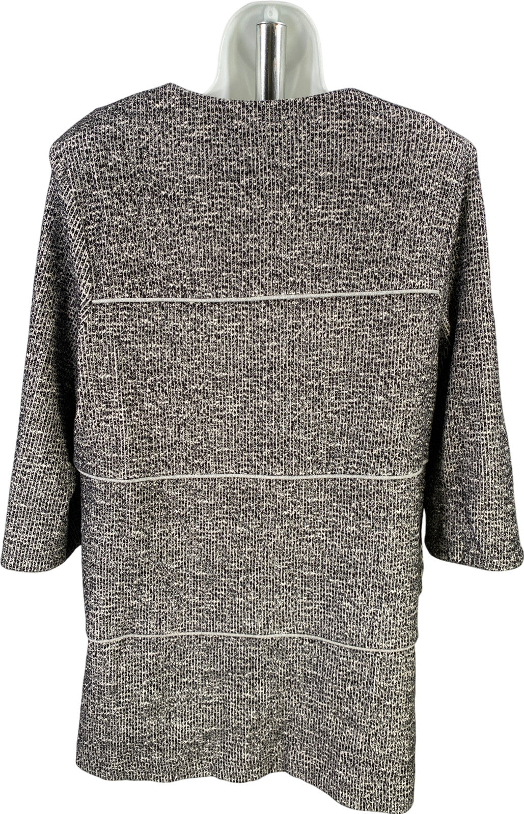 Cabi Women’s Black/Gray The Times 3/4 Sleeve Hook Close Blazer Jacket - XL