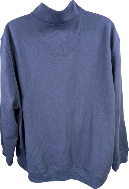 Izod Men’s Blue Advantage Performance Stretch 1/4 Zip Pullover Sweater - 3XL