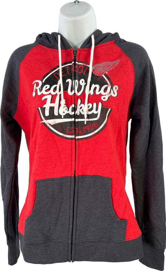 NHL Women’s Red/Gray Detroit Red Wings Full Zip Hooded Sweatshirt - M
