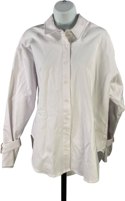Good American Women’s White Tabbed Poplin Button Up Shirt - 1/2 - M
