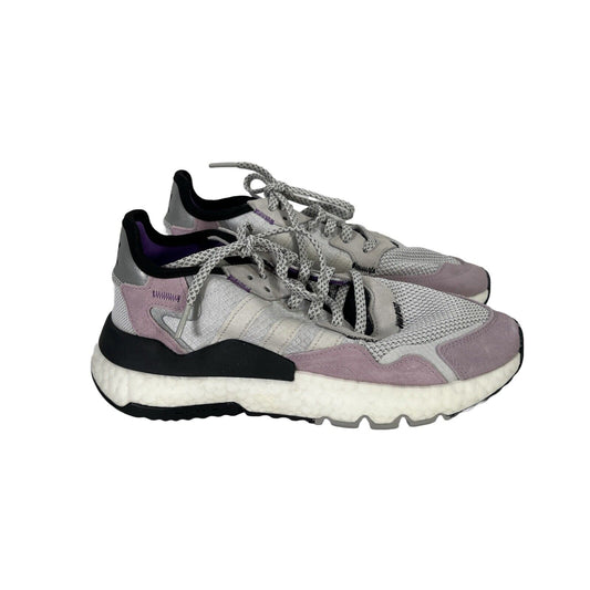 Adidas Women's Purple/Gray Nite Jogger Lace Up Athletic Shoes - 6.5