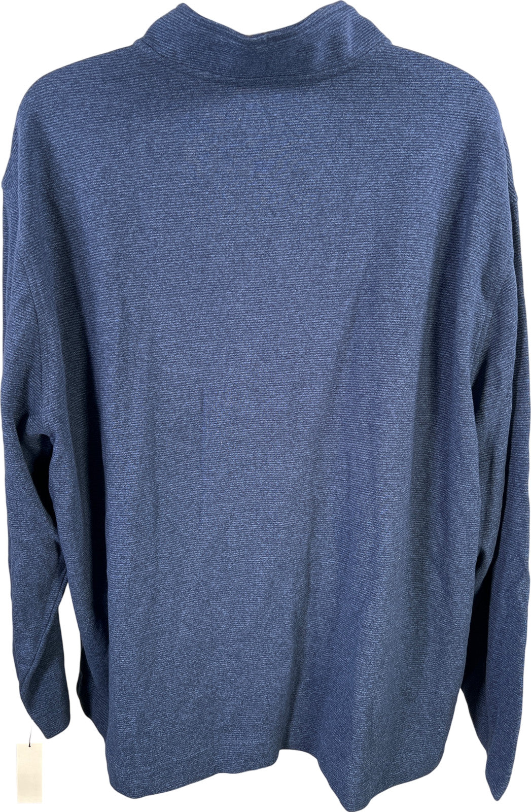 Van Heusen Men’s Blue 1/4 Zip Never Tuck Pullover Sweater - 3XL Big and Tall