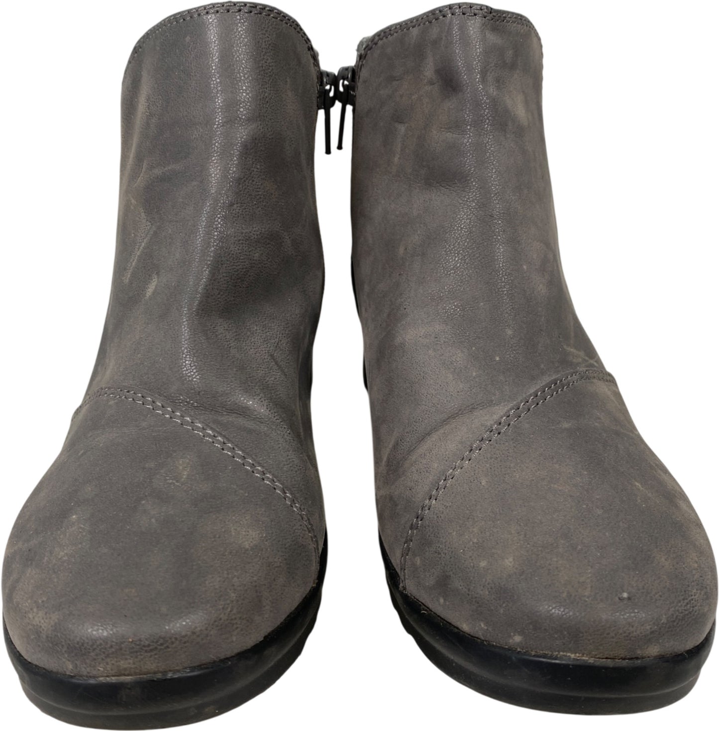 Clarks Cloudsteppers Women’s Gray Caddell Tropic Wedge Ankle Booties - 7.5