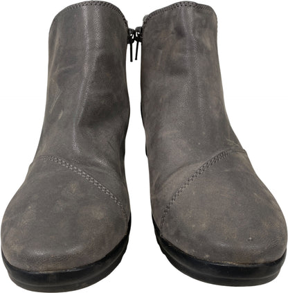 Clarks Cloudsteppers Women’s Gray Caddell Tropic Wedge Ankle Booties - 7.5