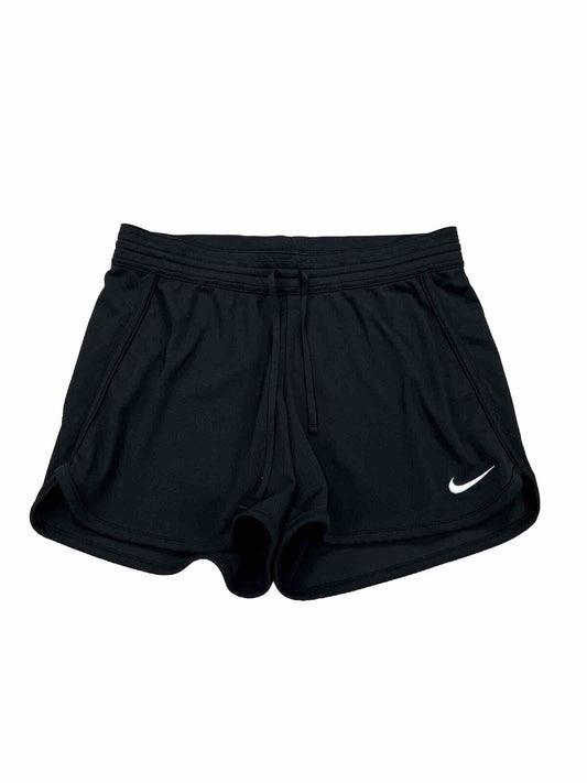 Nike Women's Black Dri-Fit Athletic Unlined Shorts - M