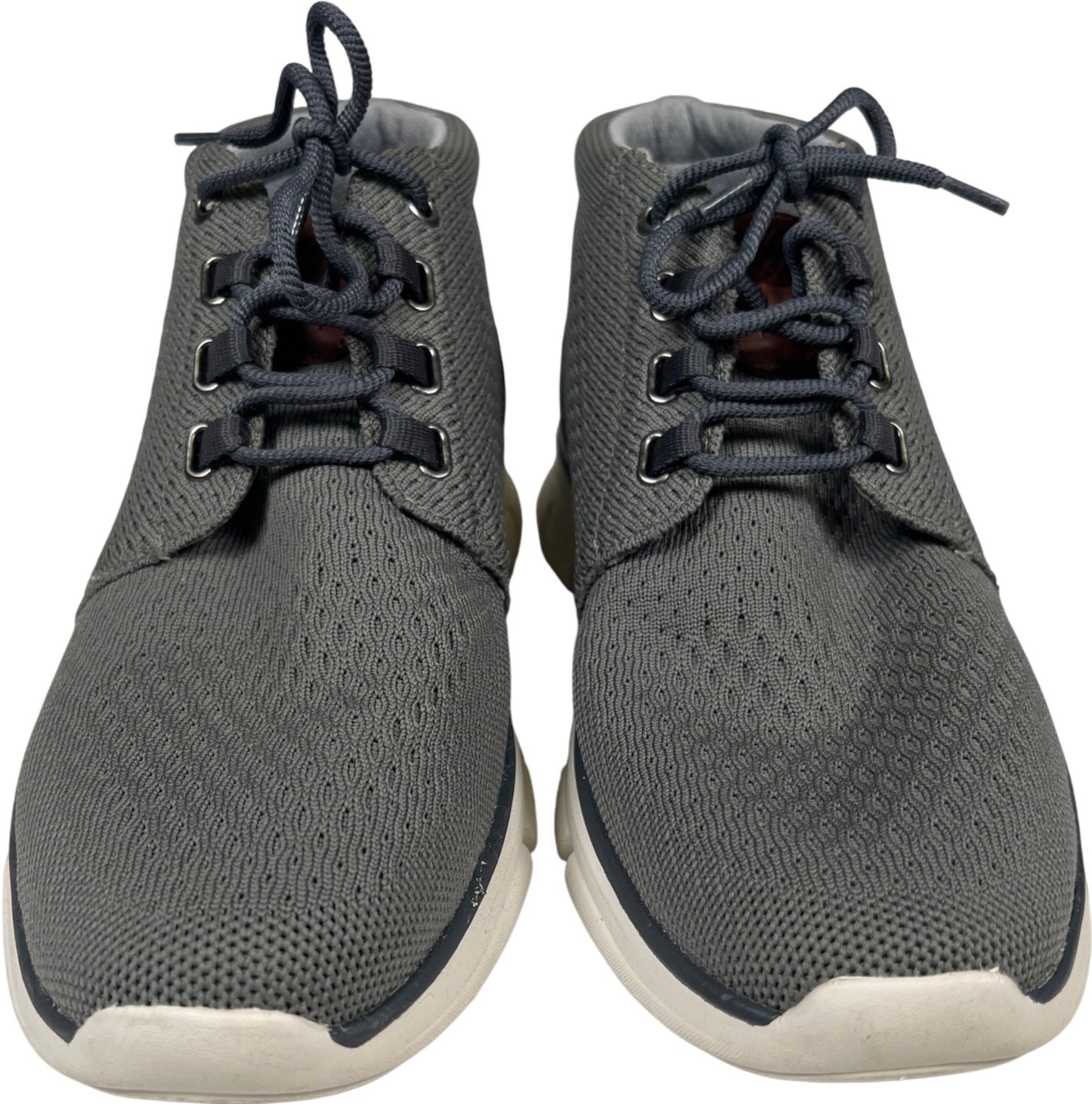 Johnston and Murphy Men’s Gray Amherst Lug Knit Chukka Boots - 10