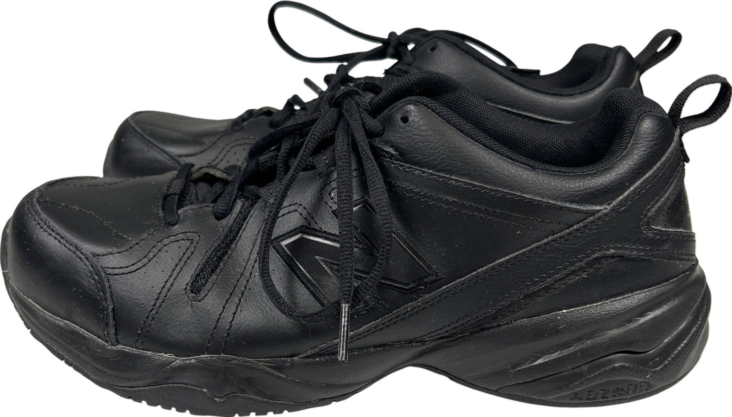 New Balance Women’s Black Leather 608 Lace Up Athletic Shoes - 11