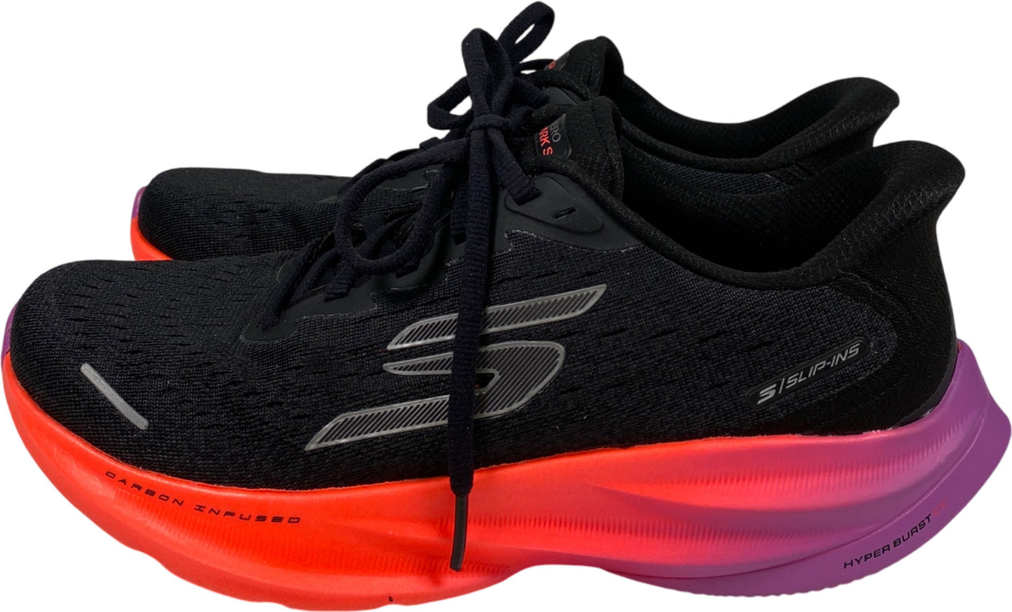 Skechers Women’s Black Aero Spark Arch Fit Lace Slip In Walking Sneakers - 7