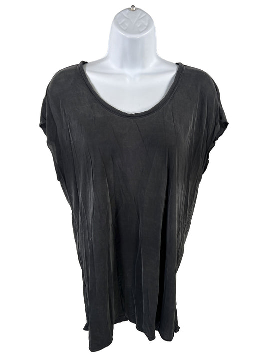 Athleta Women's Black/Gray Short Sleeve Ciao Bella Tunic T-Shirt - XS