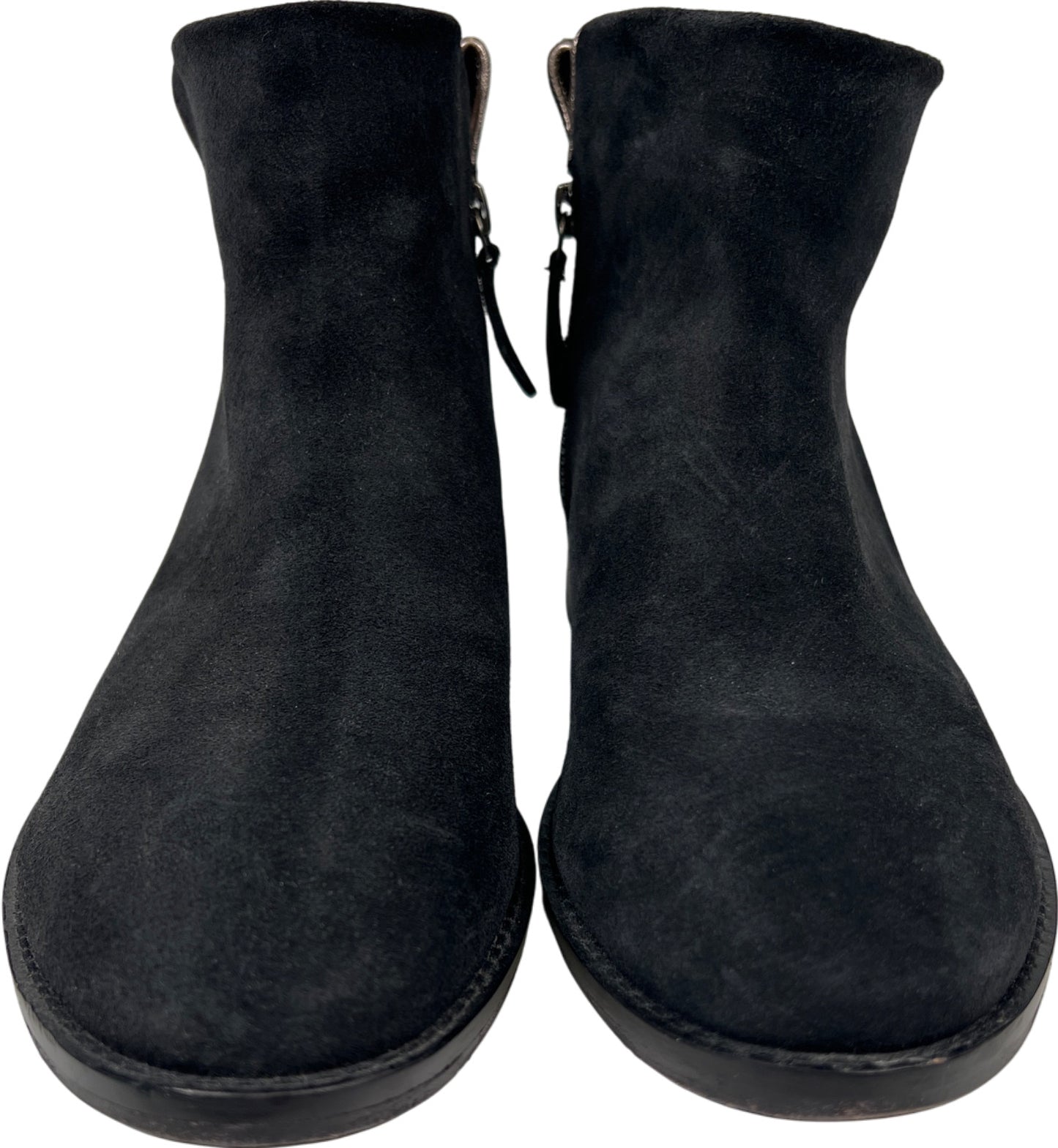 Johnston and Murphy Women’s Black Suede Liliana Ankle Boots - 8