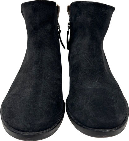 Johnston and Murphy Women’s Black Suede Liliana Ankle Boots - 8