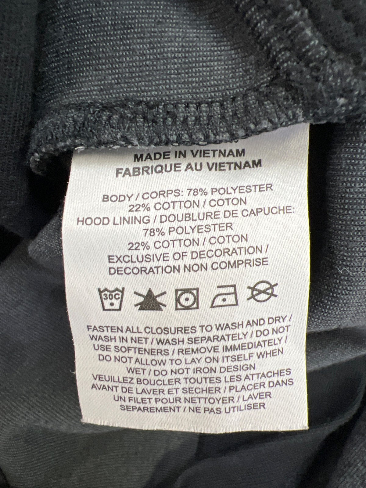 Nike Jordan Men’s Black Sport Air Full Zip Hooded Sweatshirt - XS