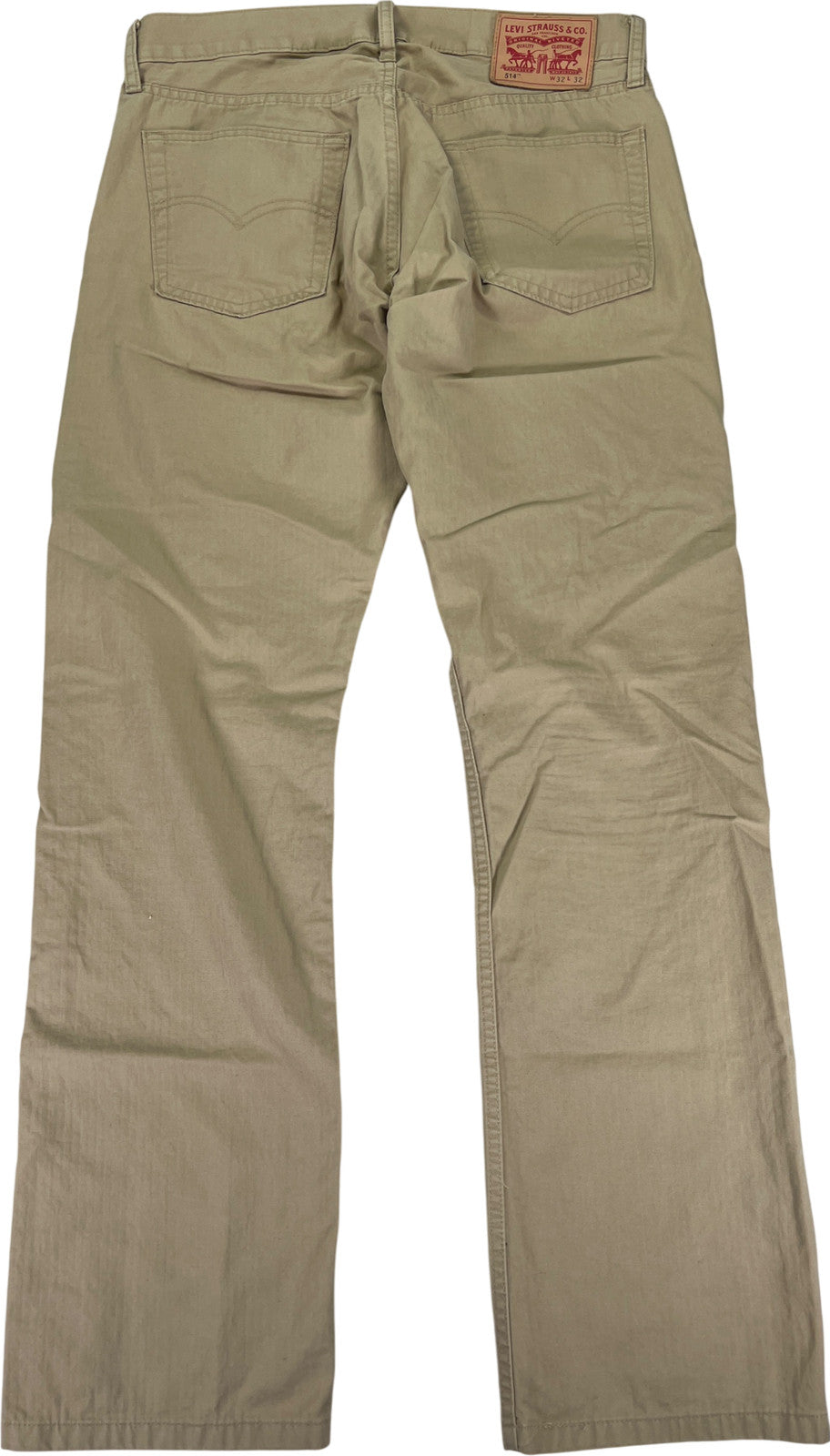 Levi’s Men’s Beige 514 Straight Fit Lightweight Pants - 32x32