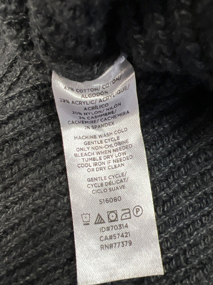 Ann Taylor Women’s Gray Ribbed 3/4 Loose Sleeve Sweater - M/L