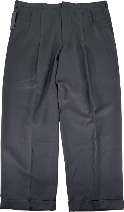 Perry Ellis Portfolio Men’s Black Micro Touch Dress Pants - 42x30
