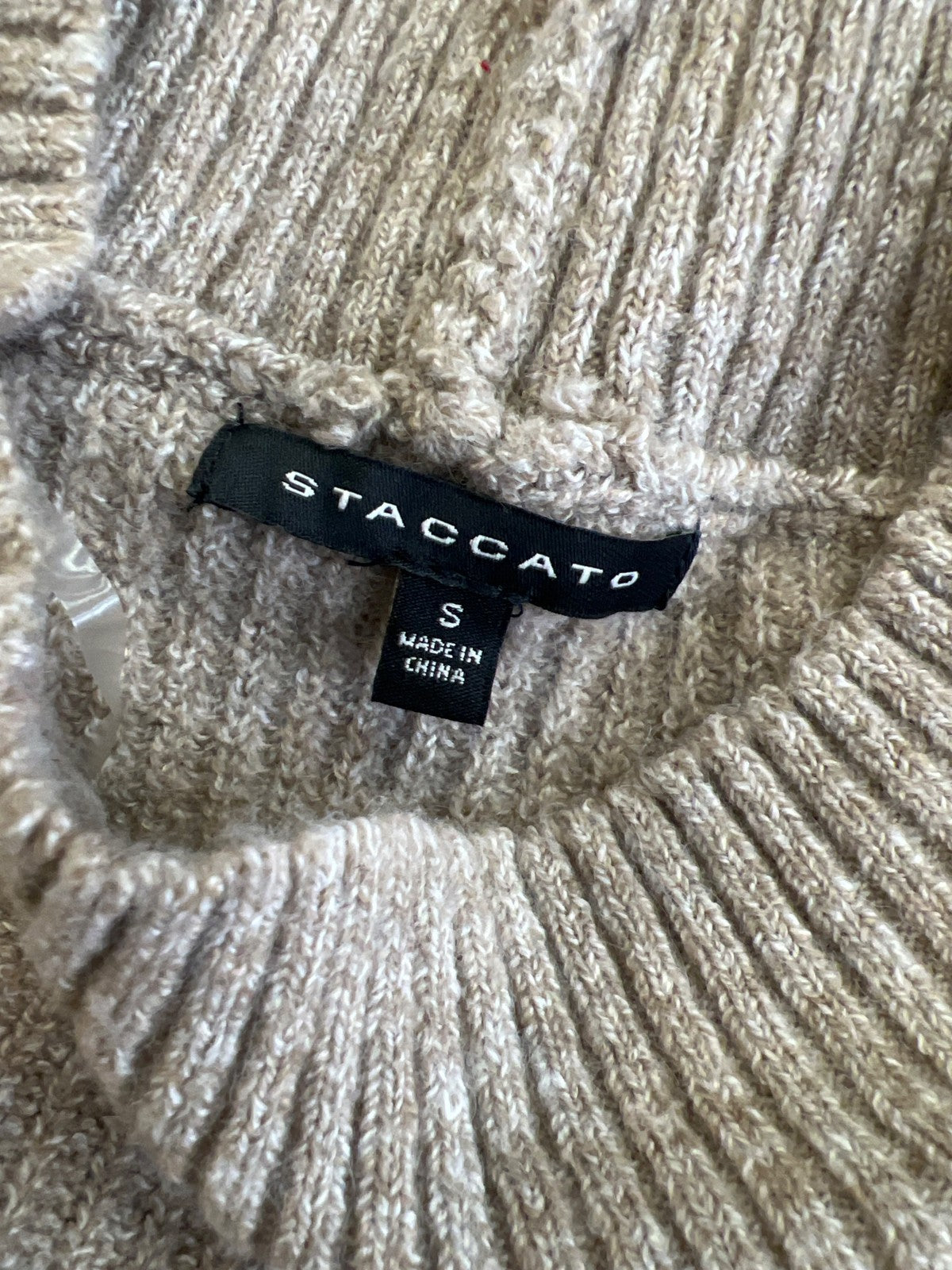 Staccato Women’s Brown/White Striped Long Sleeve Sweater - S