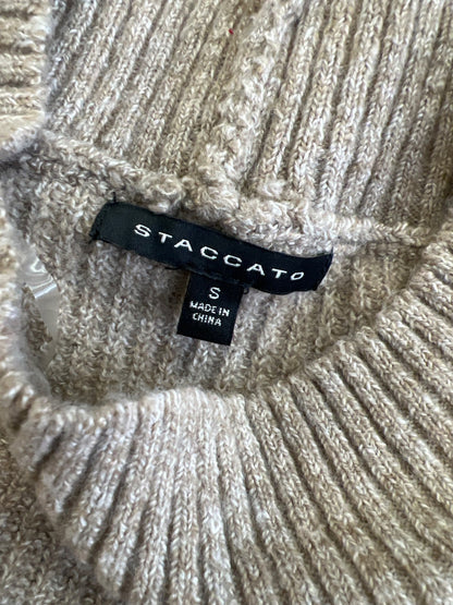 Staccato Women’s Brown/White Striped Long Sleeve Sweater - S