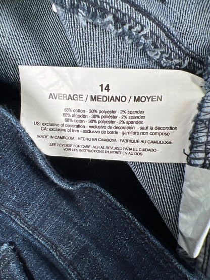 Gloria Vanderbilt Women’s Dark Wash Amanda High Rise Tapered Leg Jeans - 14