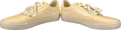 Vans Women’s Light Yellow Canvas Lace Up Sneakers - 9.5