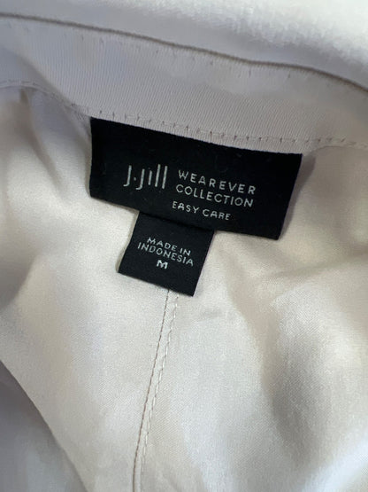 J.Jill Wearever Collection Women’s Beige Easy Care One Button Vest - M