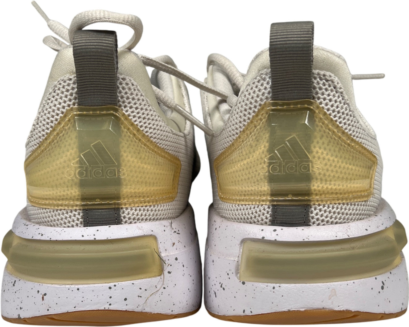 Adidas Men’s White/White Couldfoam Lace Up Athletic Shoes - 11