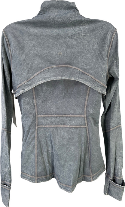 Lululemon Women’s Ice Wash Gray Ice Dye Full Zip Athletic Define Jacket - 10