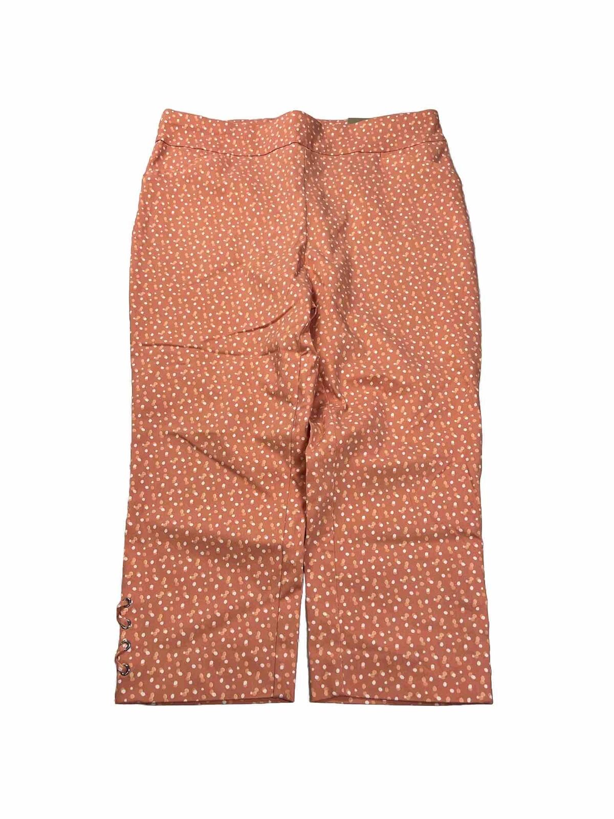 NEW Chico's Women's Orange Perfect Stretch Josie Slim Capri Pants -2.5/14