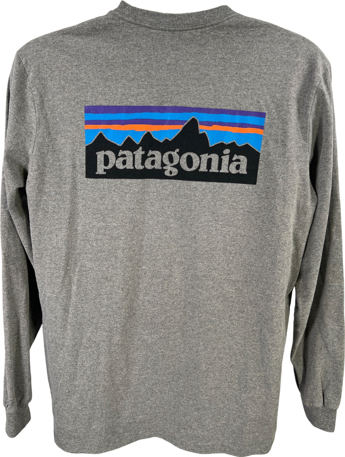 Patagonia Men’s Gray Long Sleeve Logo Graphic T-Shirt - L