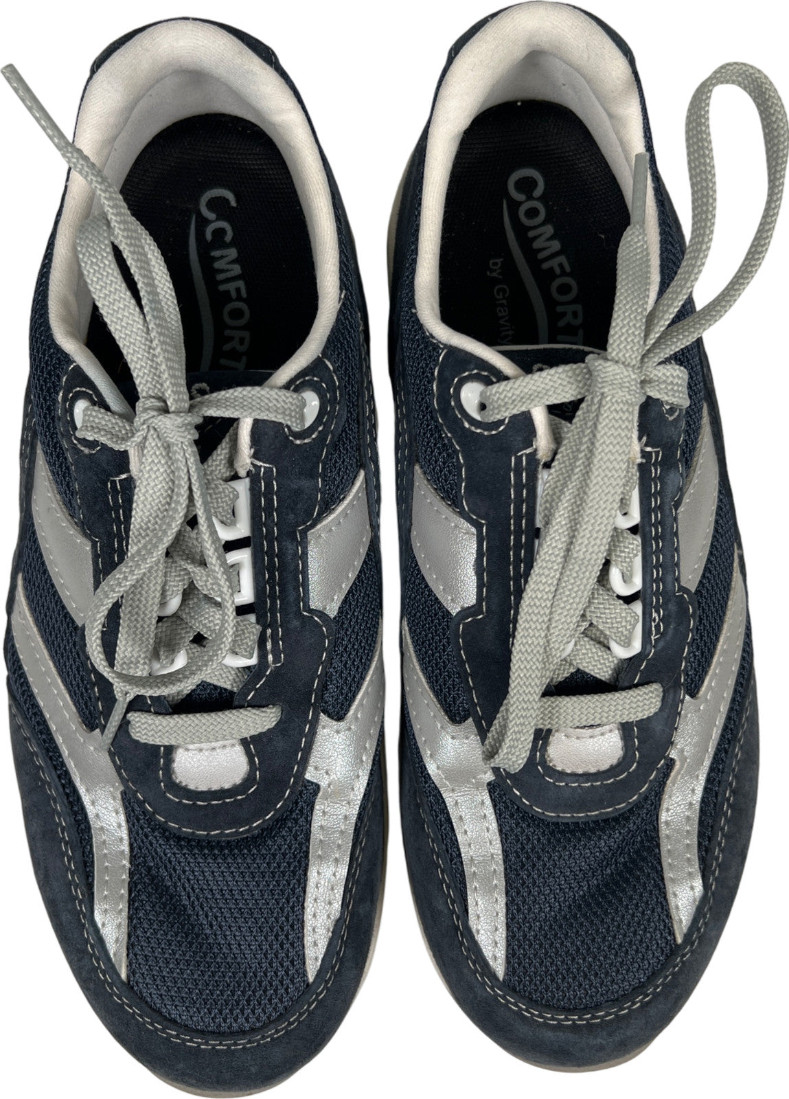 SAS Women’s Blue Suede Comfort Fit Walking Sneakers - 8 Wide