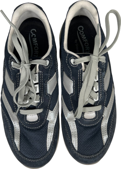 SAS Women’s Blue Suede Comfort Fit Walking Sneakers - 8 Wide