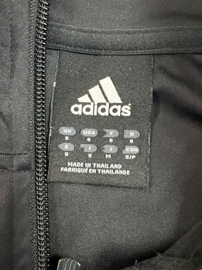 Adidas Men’s Black/White Long Sleeve Athletic Track Jacket - S