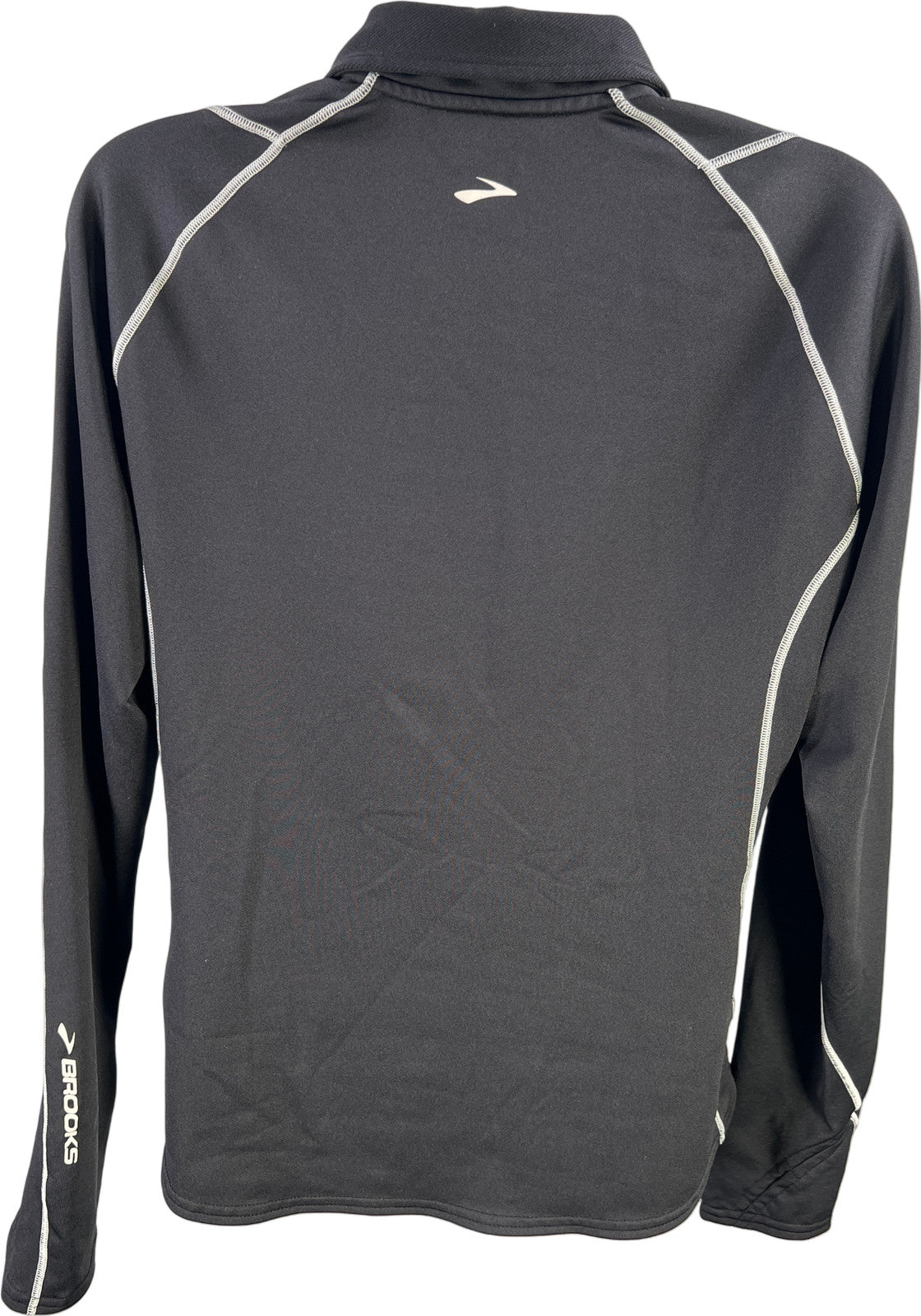 Brooks Women’s Black Long Sleeve 1/4 Zip Pullover Athletic Shirt - M