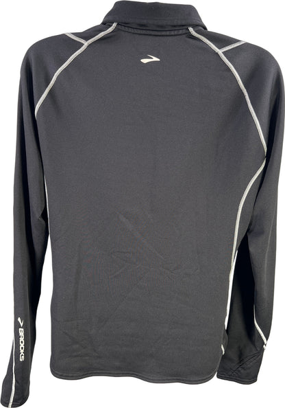 Brooks Women’s Black Long Sleeve 1/4 Zip Pullover Athletic Shirt - M