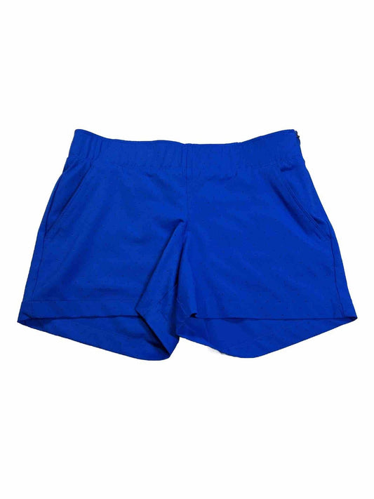 Under Armour Women's Blue Fitted HeatGear Athletic Golf Shorts - 8
