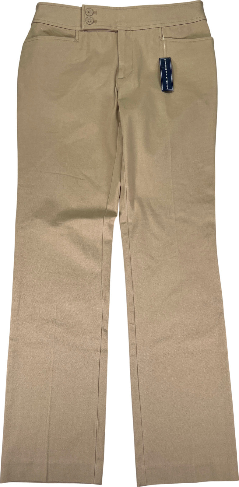 NEW Chaps Women’s Beige Slimming Fit Dress Pants - 6