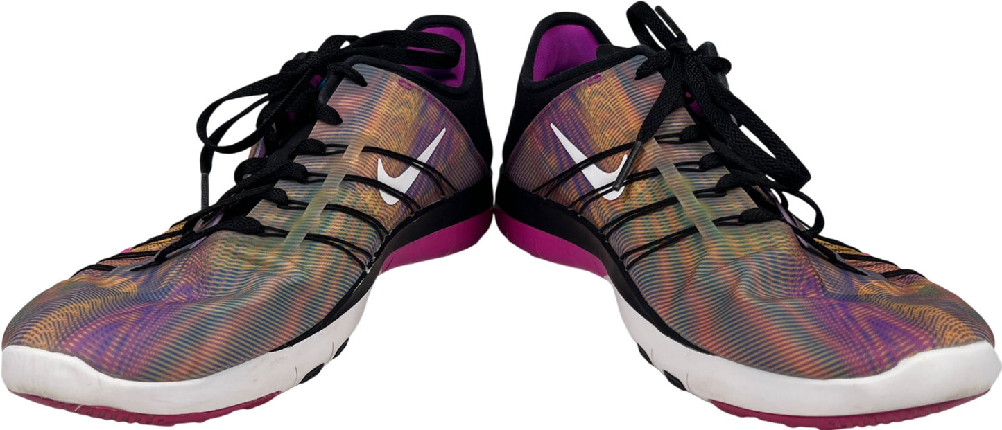 Nike Women’s Purple/Yellow Free TR 6 Lace Up Athletic Running Shoes - 9