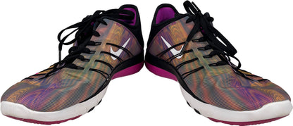 Nike Women’s Purple/Yellow Free TR 6 Lace Up Athletic Running Shoes - 9