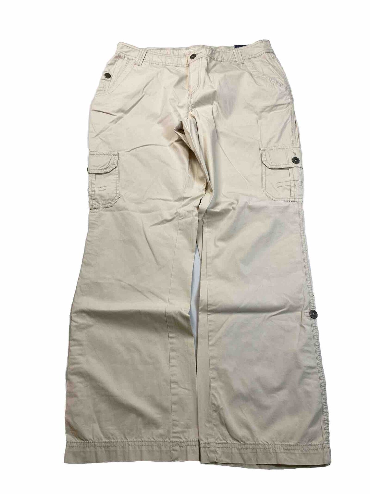 NEW St.Johns Bay Women's Beige/Tan Comfort Waist Cargo Pants - 16