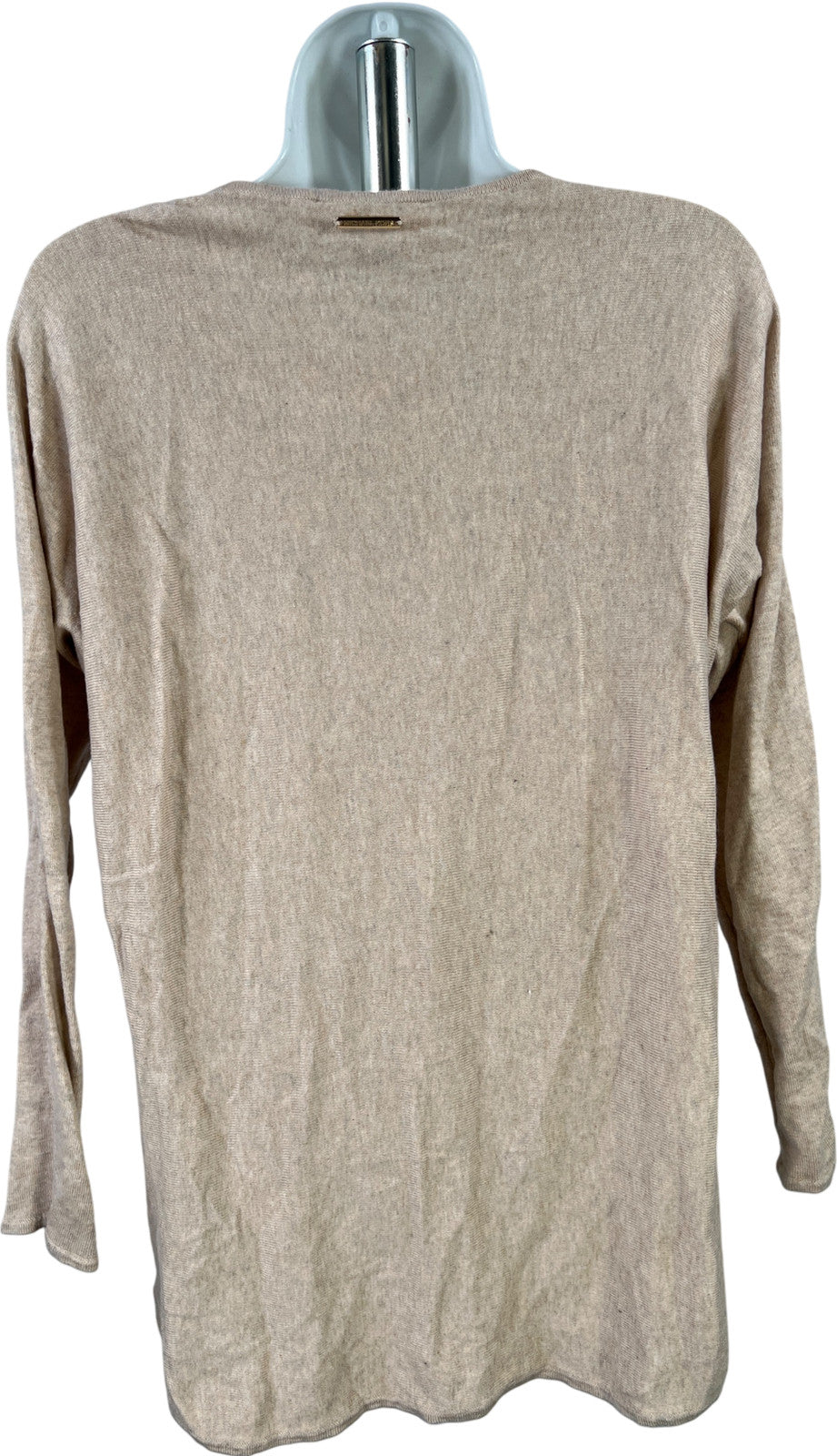 Michael Kors Women’s Beige Long Sleeve Thin Knit Sweater - M