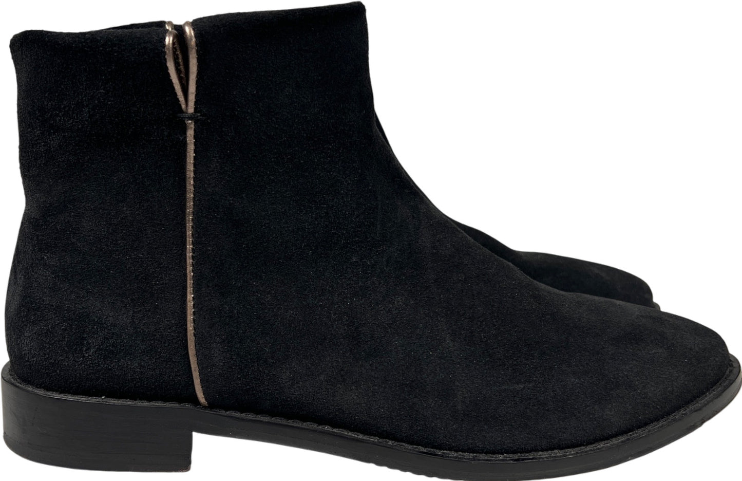 Johnston and Murphy Women’s Black Suede Liliana Ankle Boots - 8