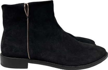 Johnston and Murphy Women’s Black Suede Liliana Ankle Boots - 8