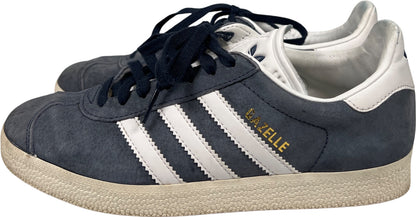 Adidas Women’s Blue Suede Gazelle Lace Up Sneakers - 7