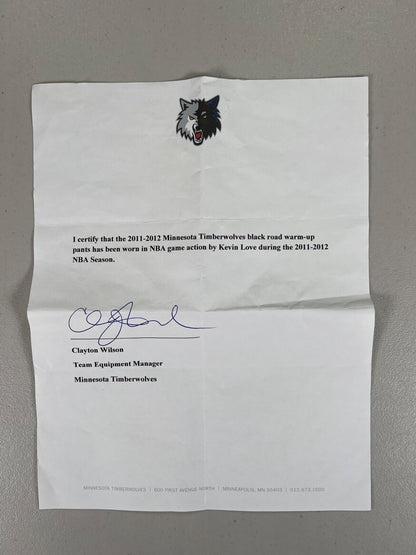 Adidas Men’s Black Warm Up Athletic Pants by NBA Timberwolves Kevin Love - 2XL2