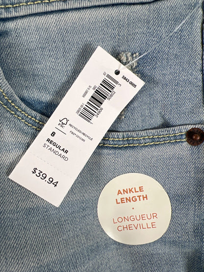 Old Navy Women’s Light Wash Distressed Rockstar Super Skinny Denim Jeans - 8