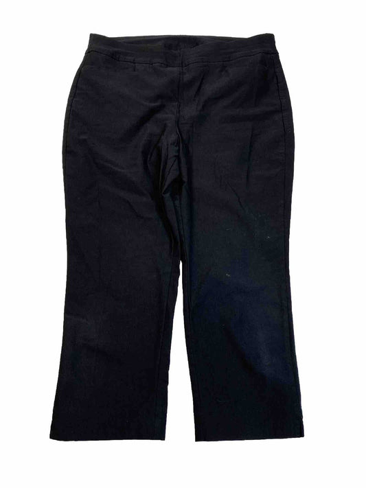 Chico's Women's Black Stretch Pull On Pants - Petite 2/US 12P